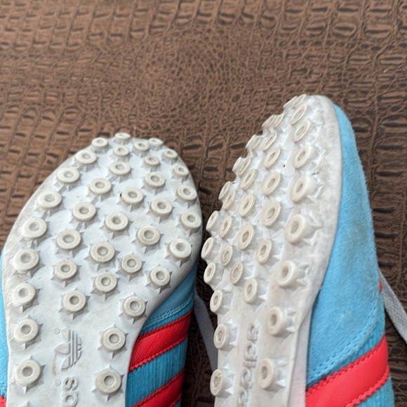 Adidas Originals Arrow Blue Red Sneakers 8 US Men’s Vintage Corduroy Low Top - Picture 12 of 13